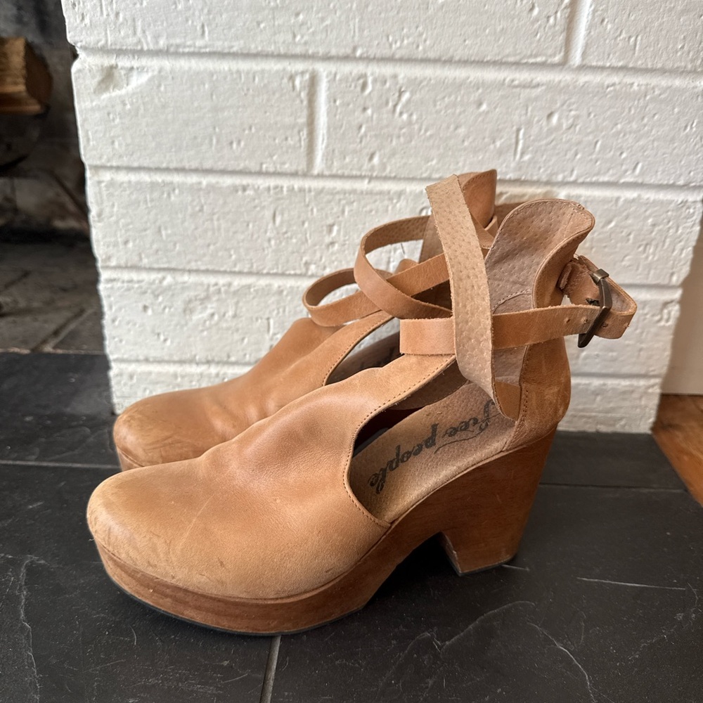 Free People Tan Heeled Shoes